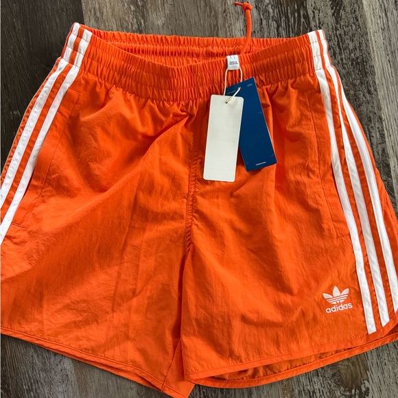 Adidas Sprinter Shorts in Vibrant Orange - Picture 1 of 3